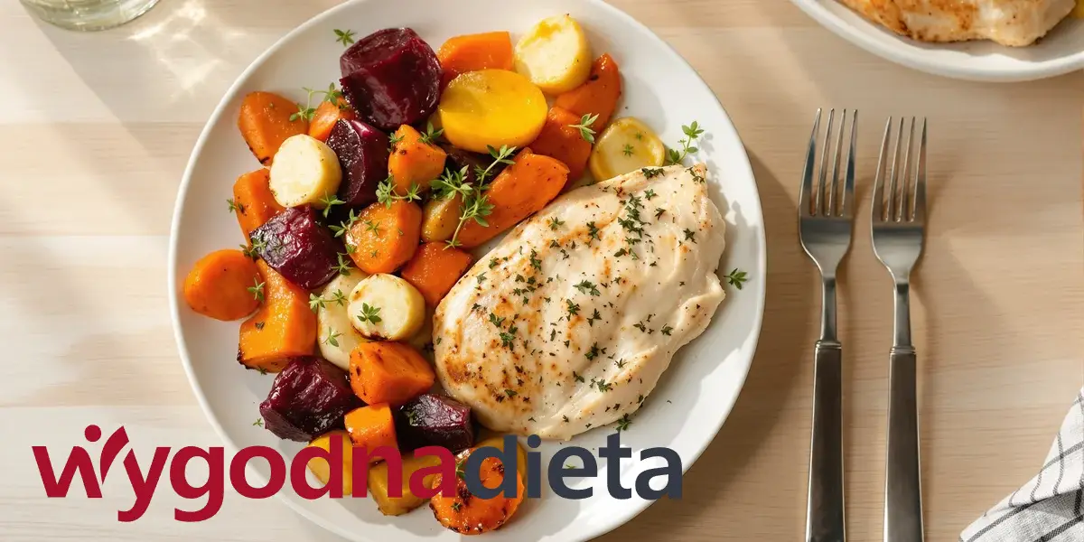 grillowana pierś z kurczaka z warzywami