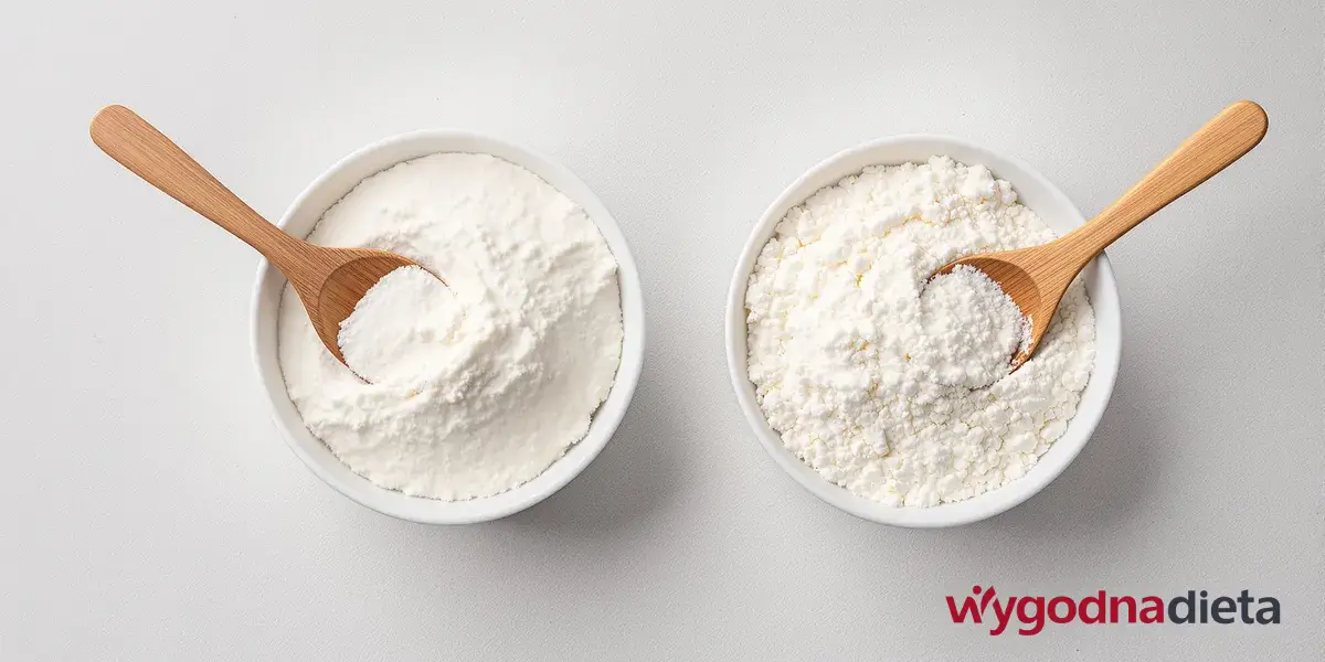 mąka ziemniaczana w miseczkach