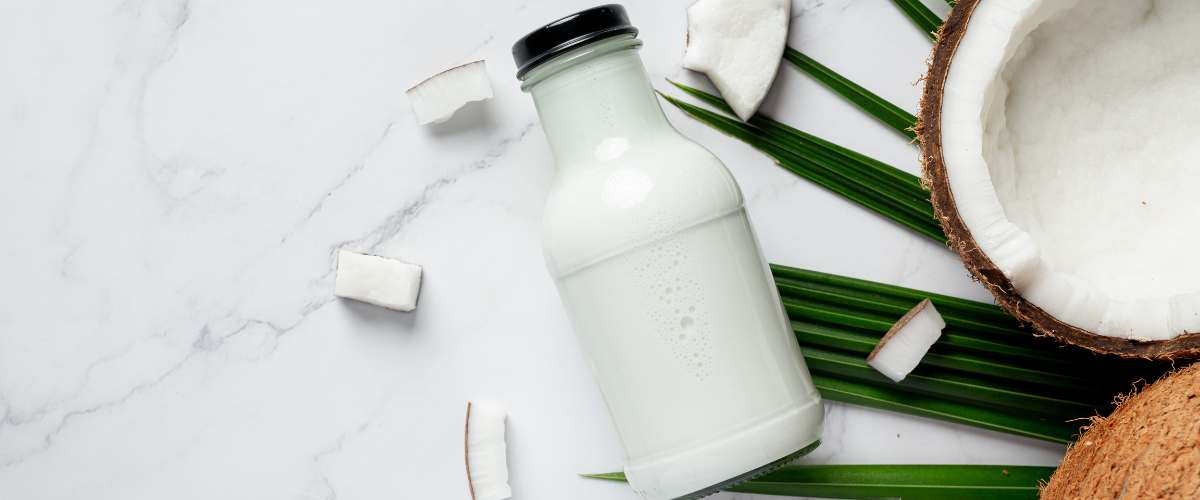 mleko kokosowe - składnik przepisu na sernik z chia