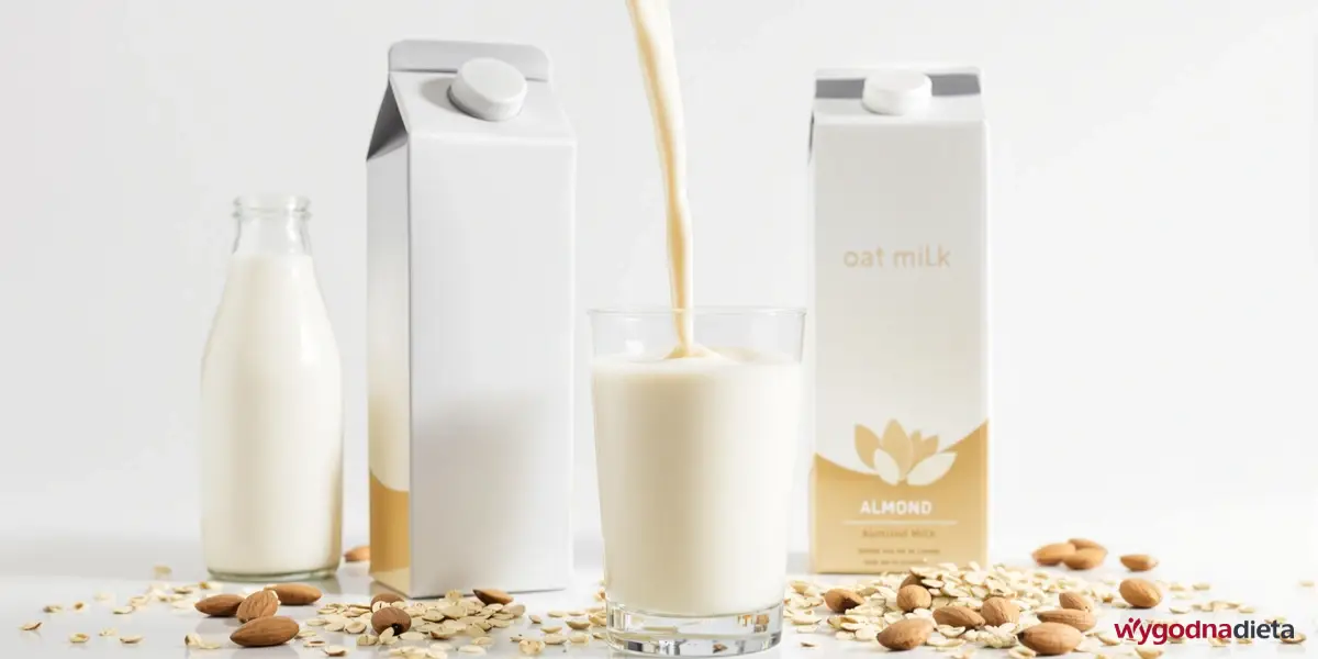 napoje roślinne z płatków owsianych i migdałów