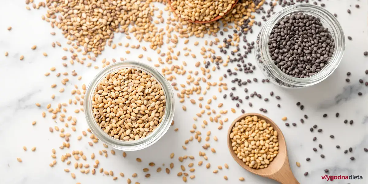 nasiona chia i nasiona siemienia lnianego