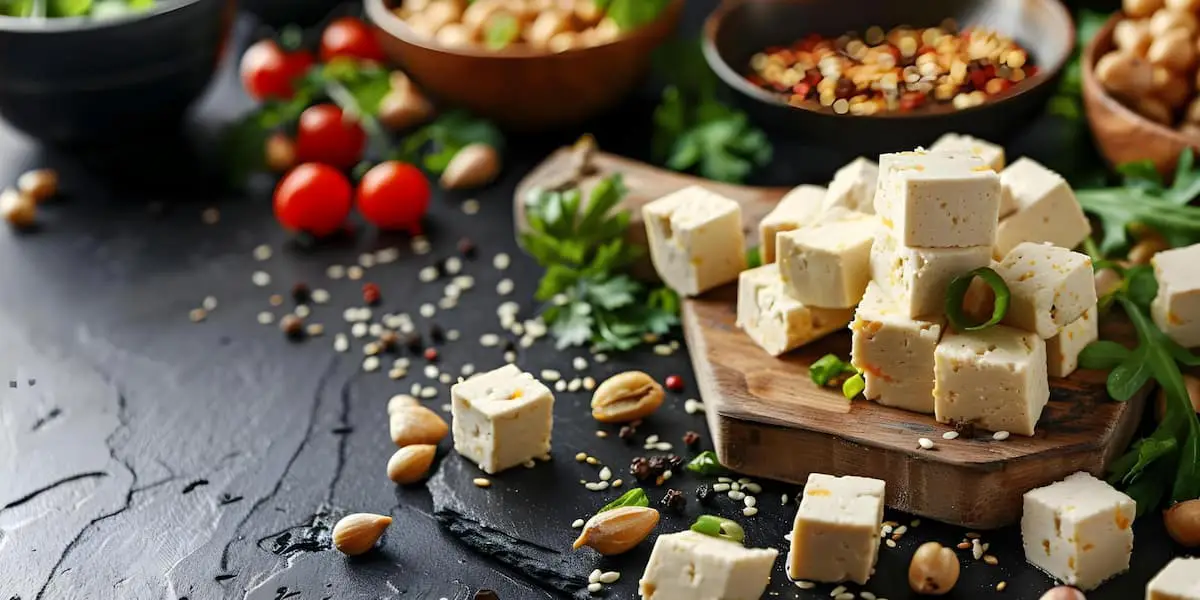 tofu pokrojone w kostkę