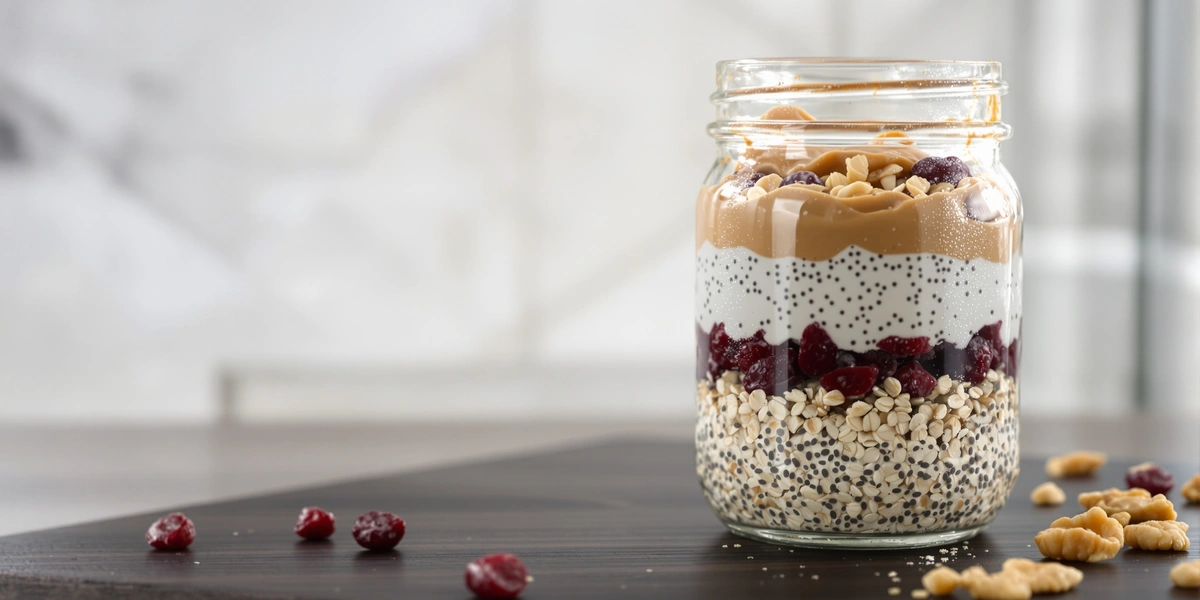 nocna owsianka z bakaliami