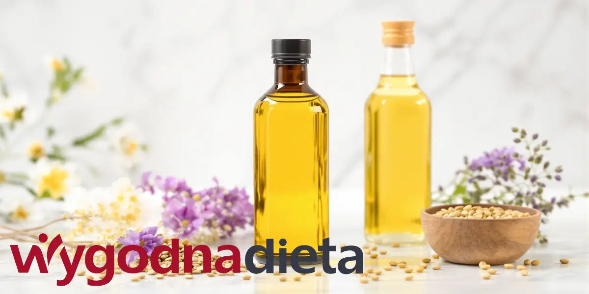 olej lniany i rzepakowy w szklanych butelkach