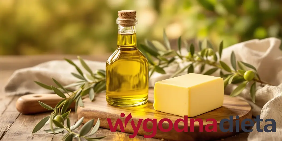 oliwa z oliwek, masło i olej rzepakowy