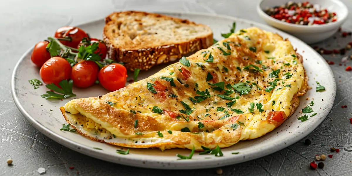 Omlet jajeczny z warzywami