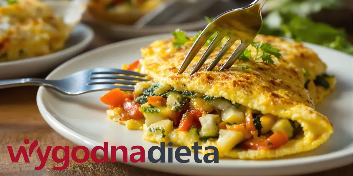 omlet jajeczny z warzywami