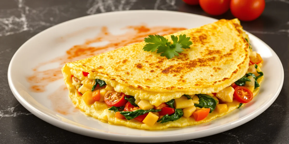 omlet z warzywami