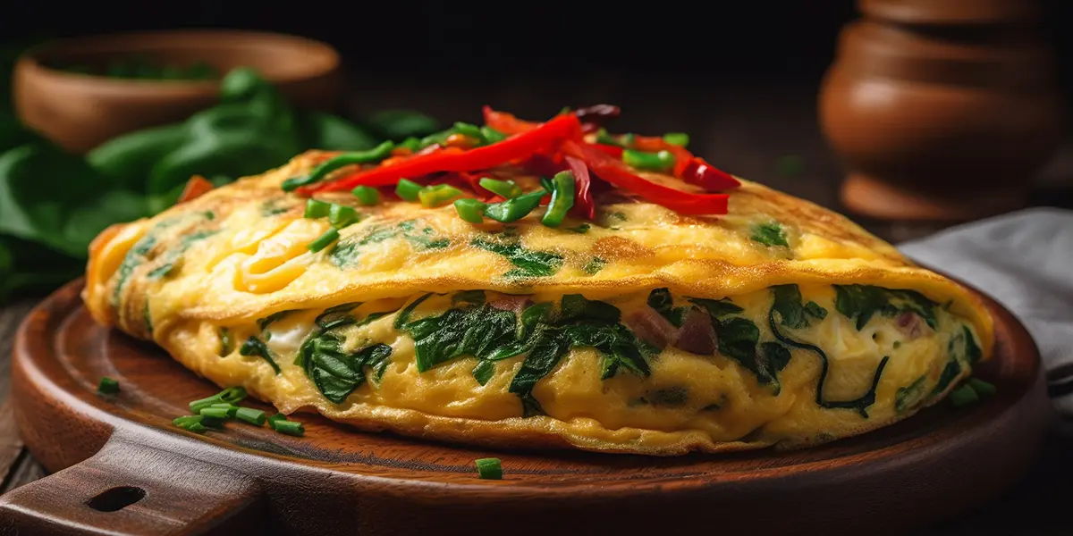 przepis na omlet ze szpinakiem na diecie 1400 kcal