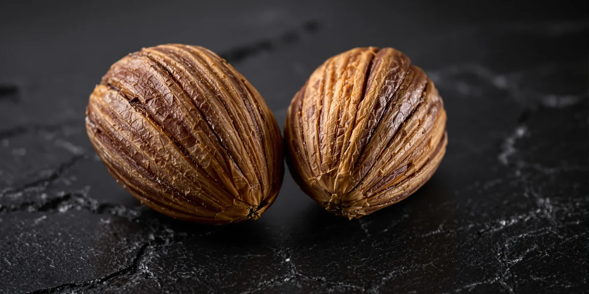 dwa orzechy brazylijskie