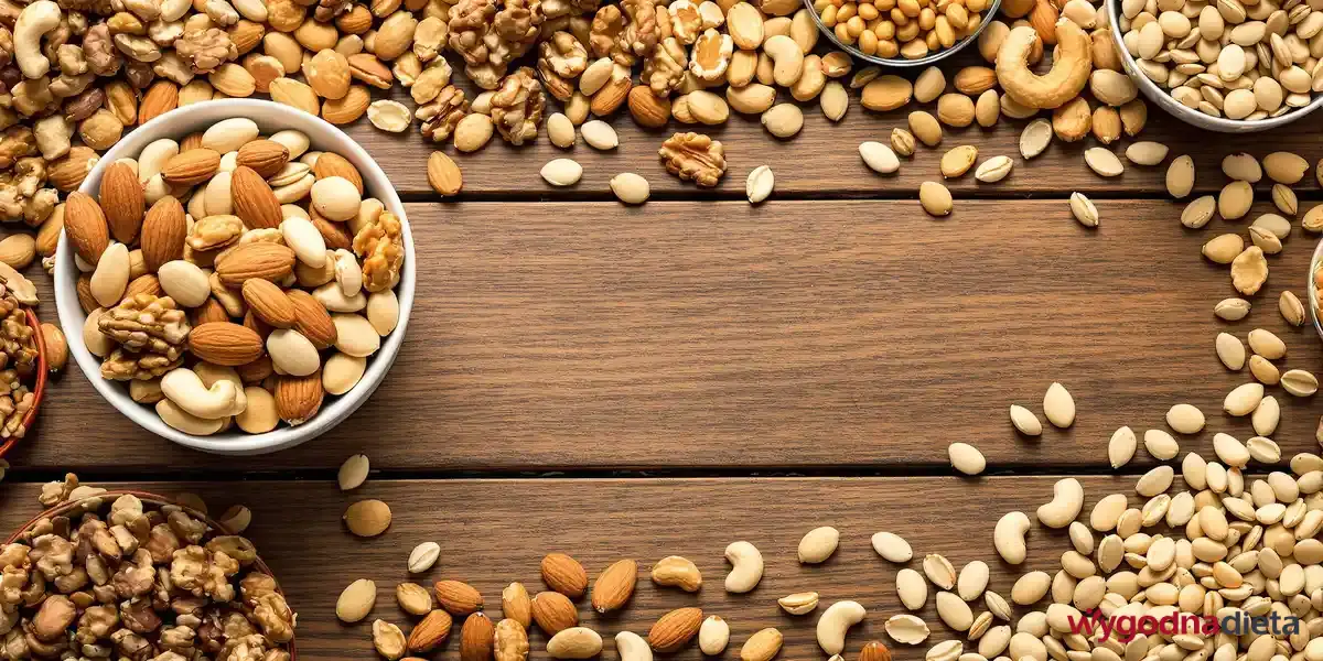mieszanka orzechów włoskich, migdałów i nerkowców