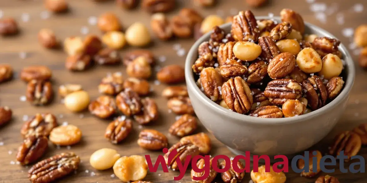 przyprawione orzechy pieczone