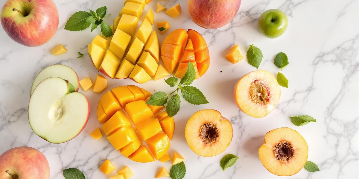 Owoce polecane dla diabetyków (m.in mango i brzoskwinie)