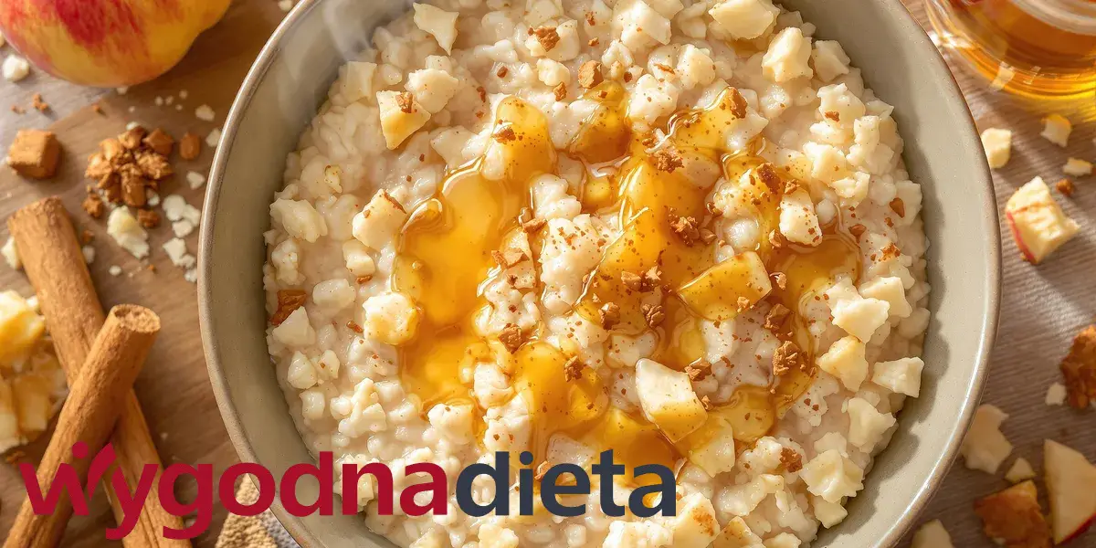 owsianka z jabłkiem i cynamonem