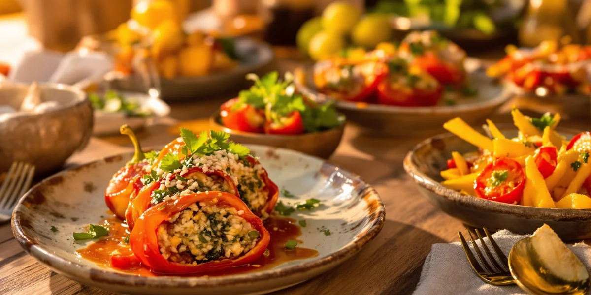 Papryka faszerowana kaszą millet