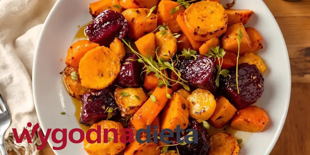 marchew i buraki pieczone w piekarniku