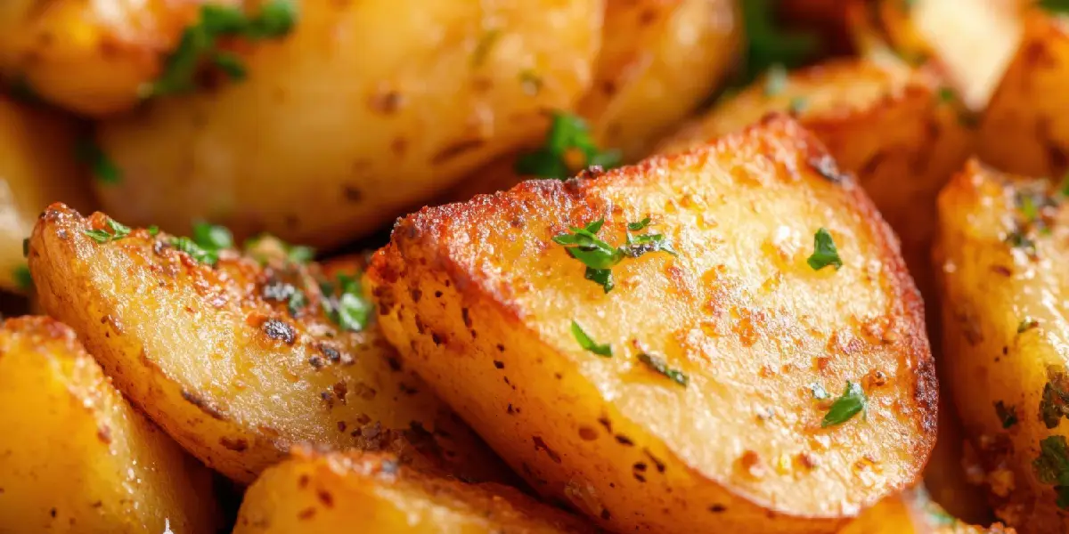 zbliżenie na pieczonego ziemniaka