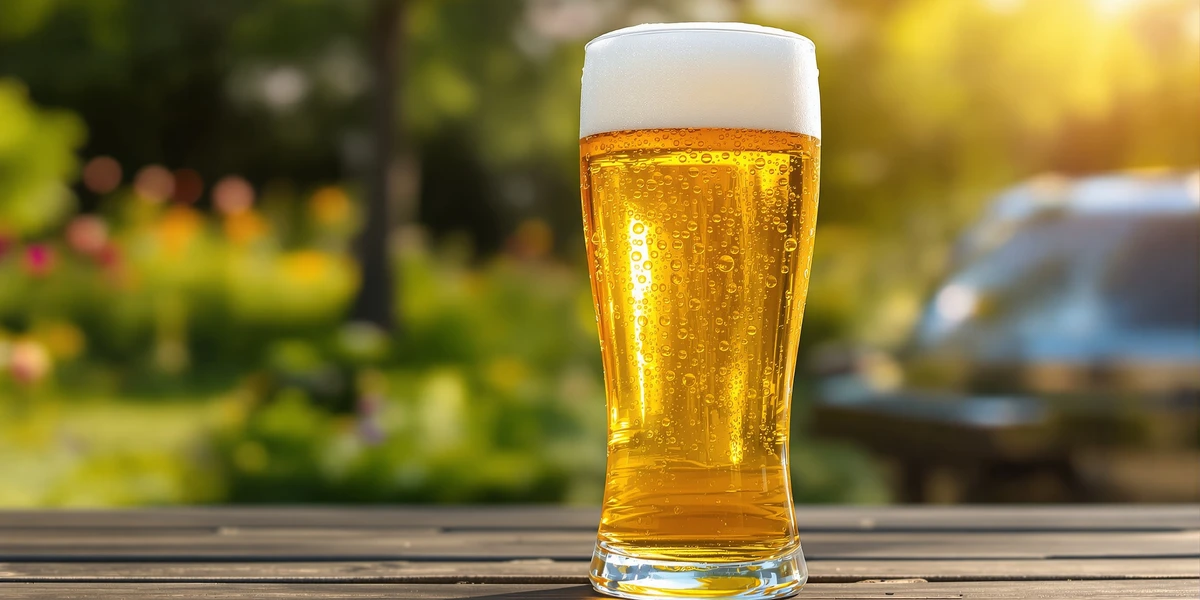 jasne piwo z pianką