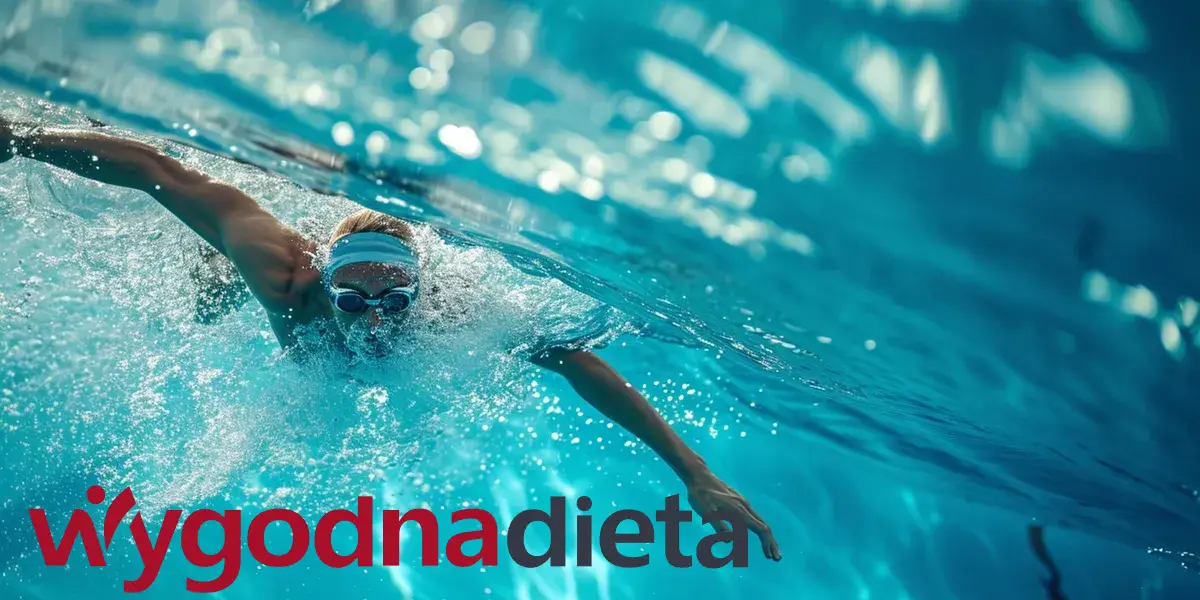 kobieta pływająca na basenie