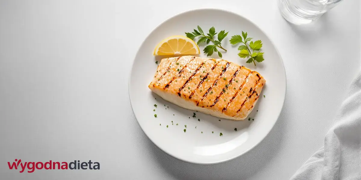 pierś z kurczaka grillowana na niewielkiej ilości tłuszczu