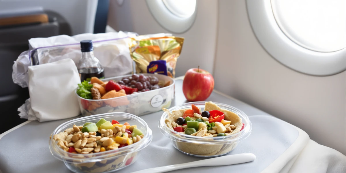 Posiłek w samolocie