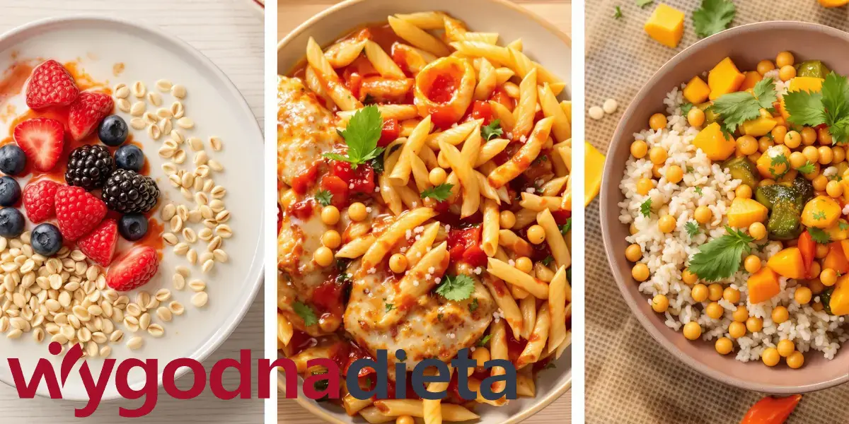 trzy przykłady posiłków wysokobiałkowych