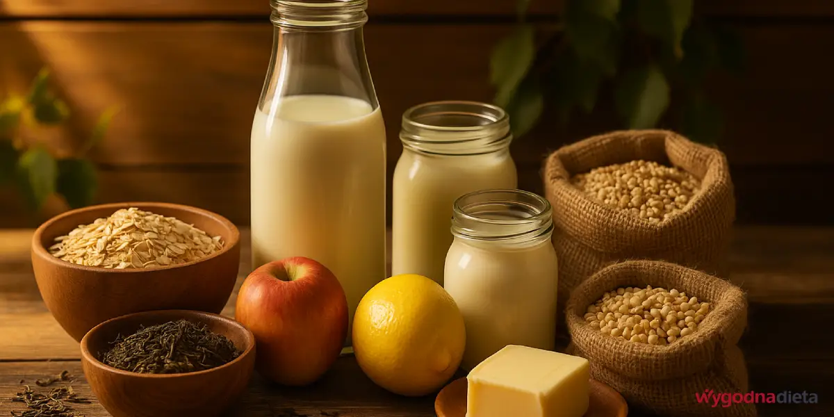 różnorodne produkty spożywcze
