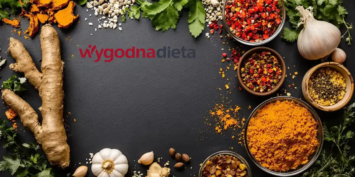 imbir, zioła, czosnek i inne naturalne produkty przeciwzapalne