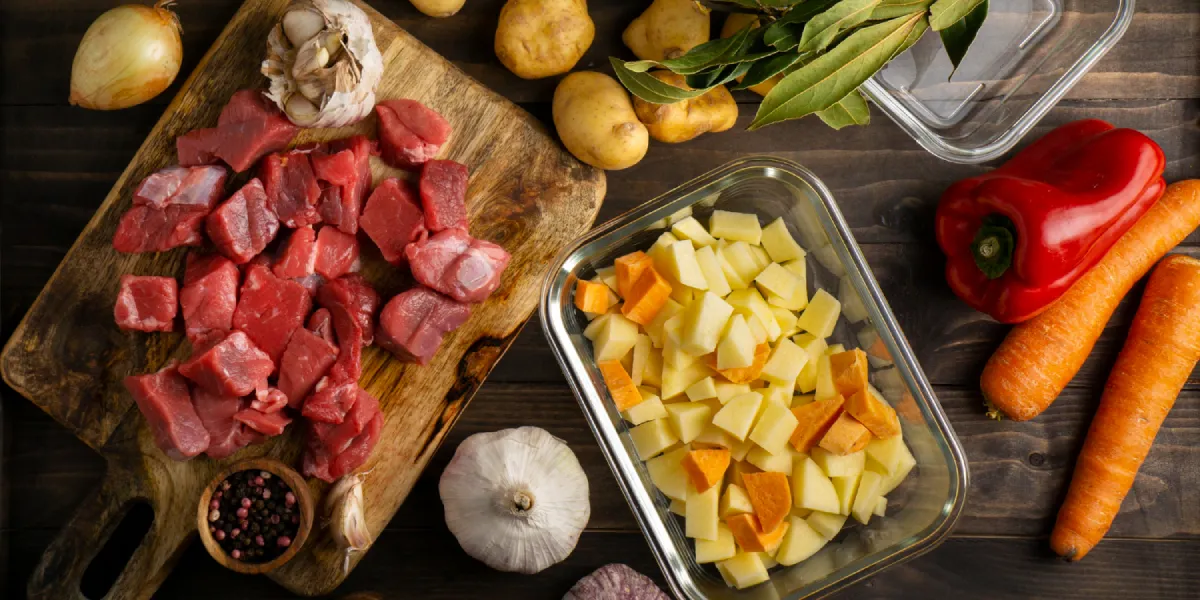 Produkty spożywcze do przygotowania posiłku