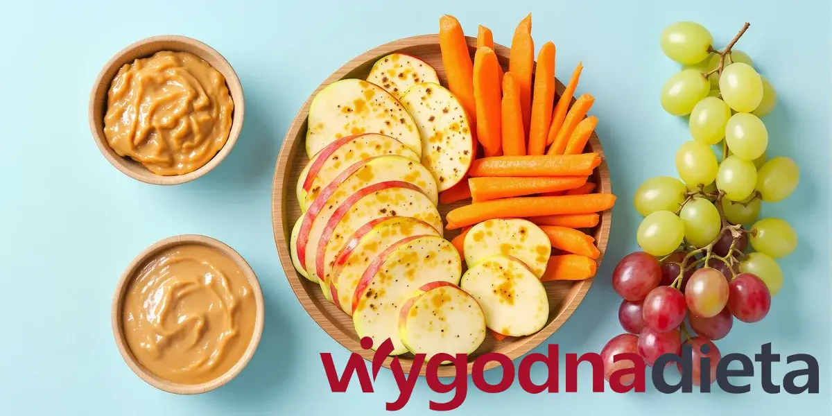 talerz ze zdrowymi przekąskami dla dziecka