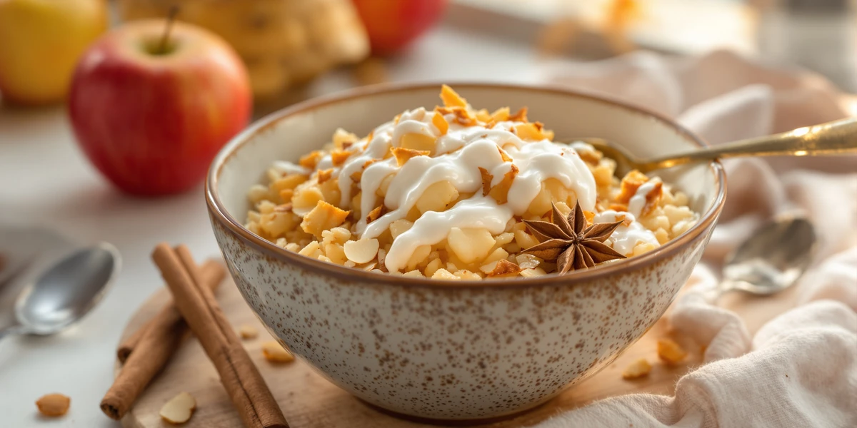 Ryż z jogurtem i cynamonem