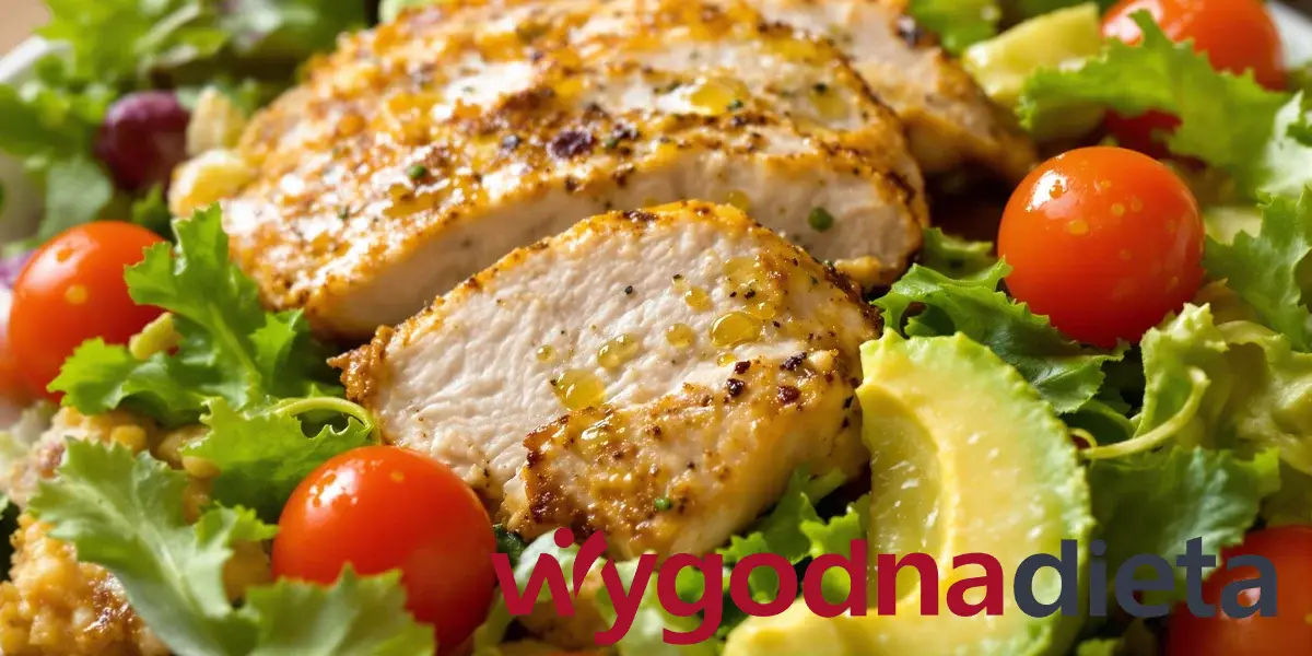 sałatka z kurczakiem