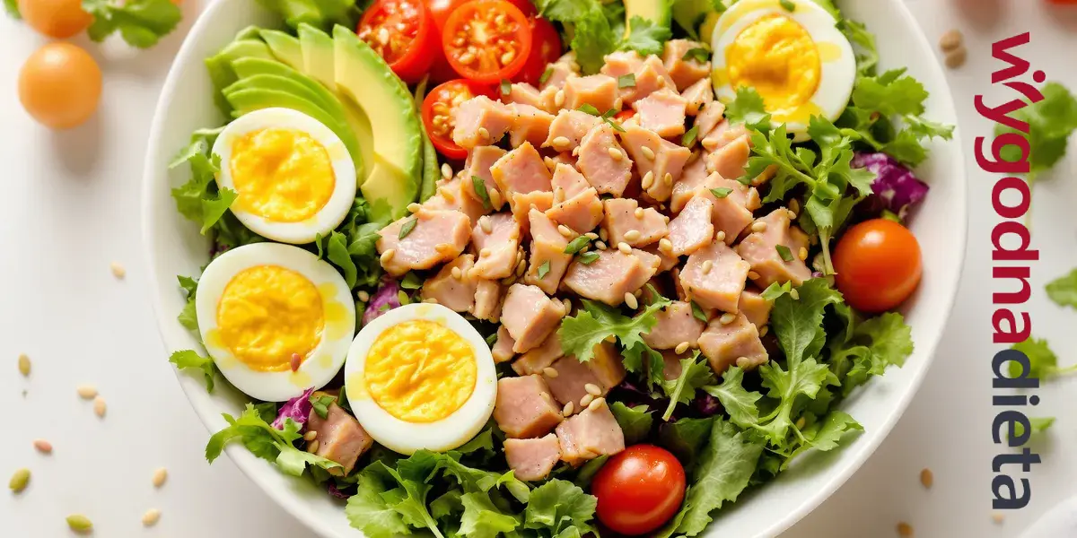 sałatka z tuńczykiem i awokado