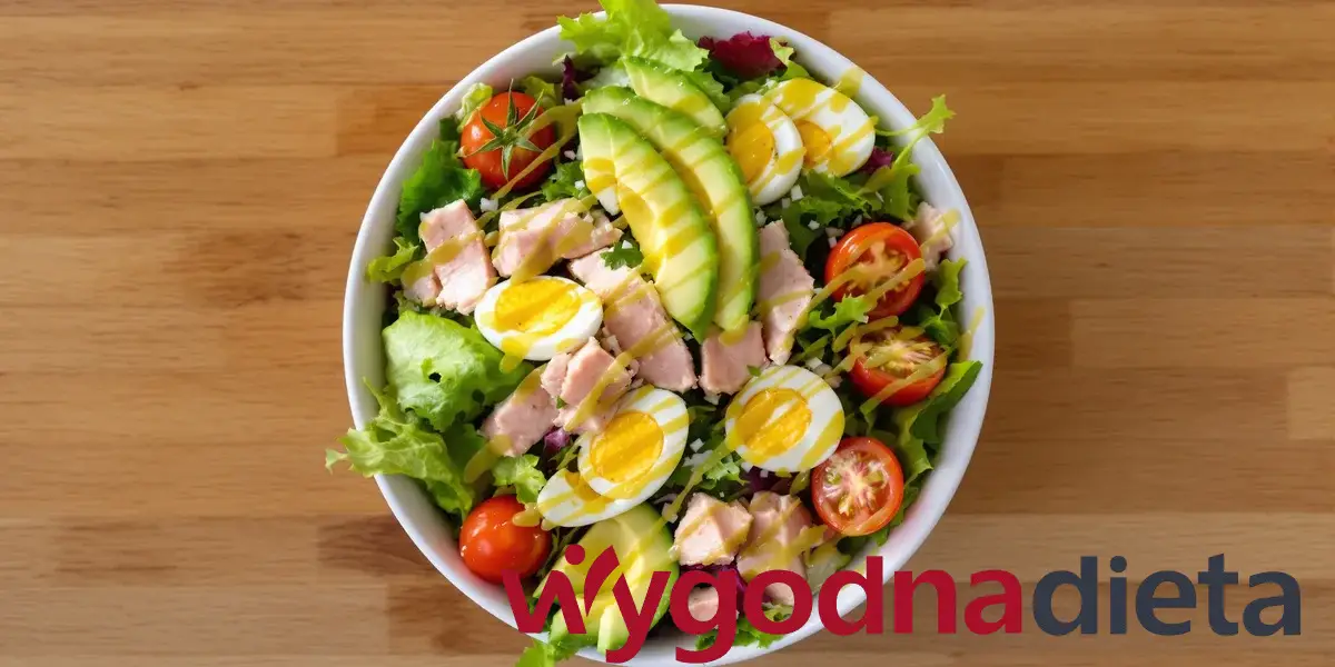 sałatka z tuńczykiem i jajkiem