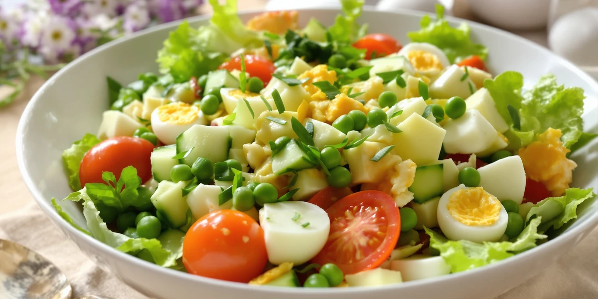 lekka świąteczna sałatka