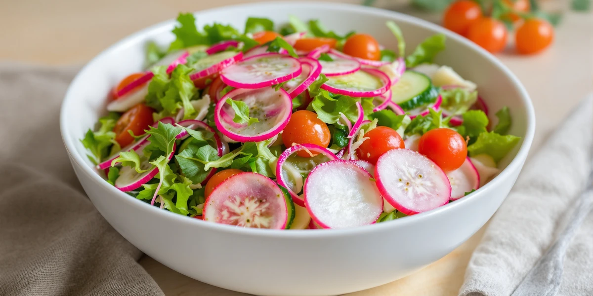 Sałatka z rzodkiewką i pomidorkami