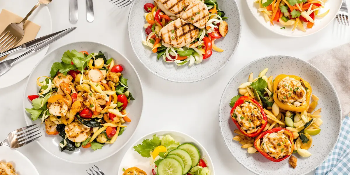 Sałatki z kurczakiem w różnych postaciach