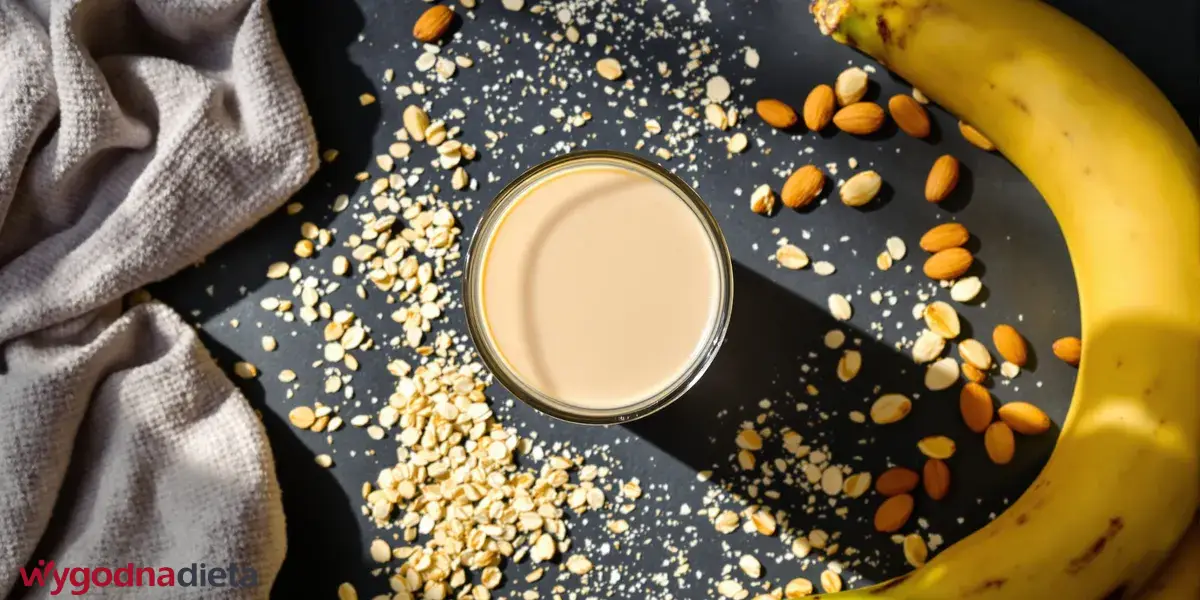 shake białkowy bananowy