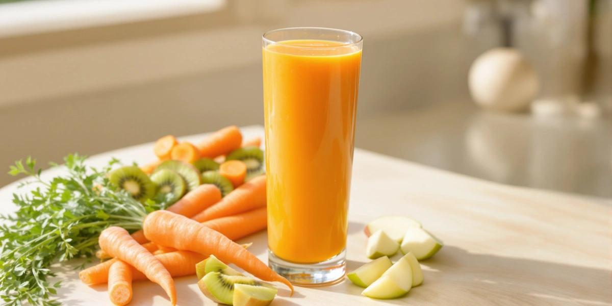 Smoothie marchewkowe ze świeżymi warzywami