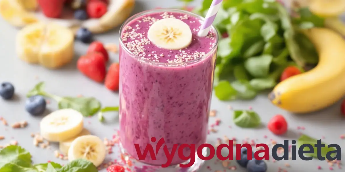 smoothie bananowo-jagodowe