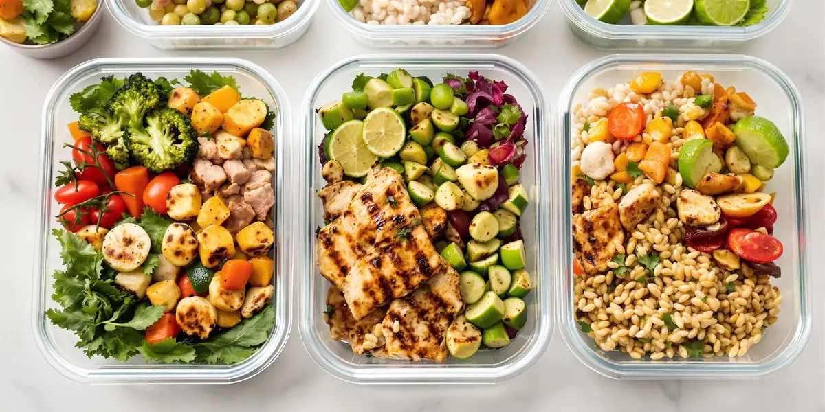 Spakowane posiłki w pojemnikach