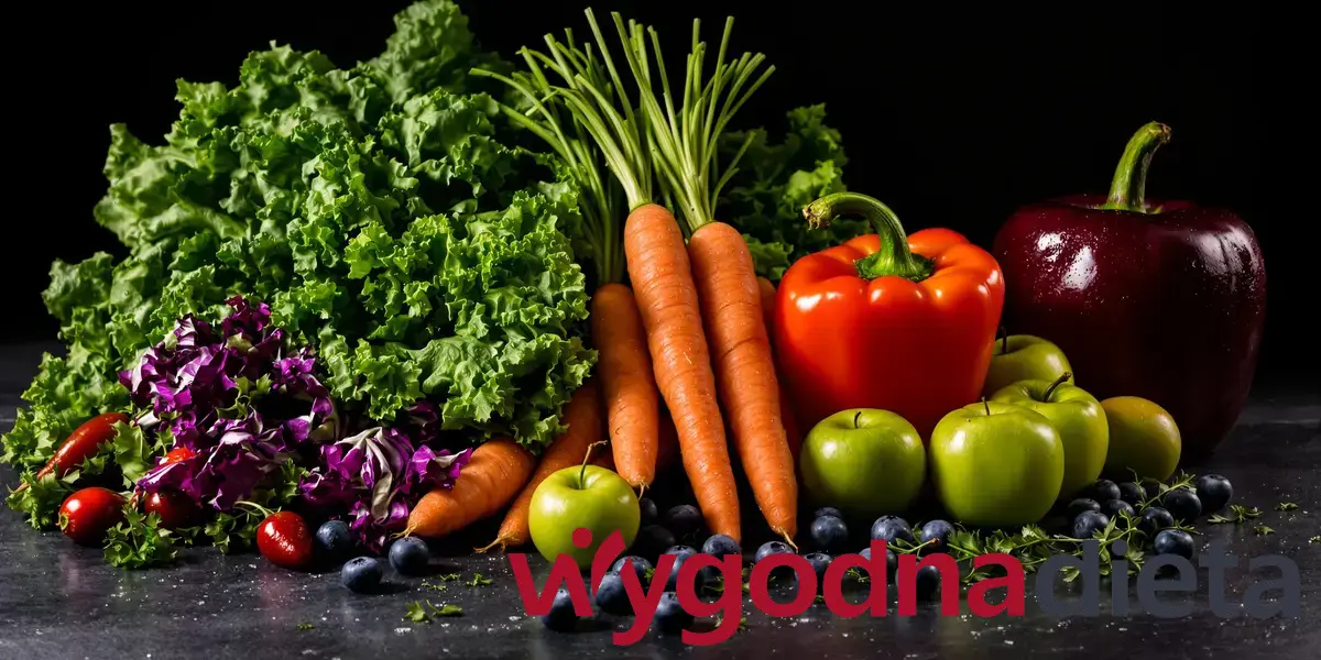 różnorodne świeże warzywa i owoce