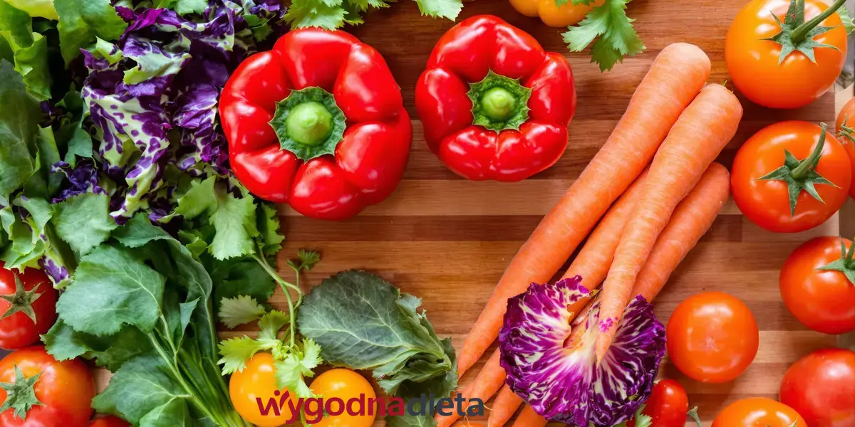 świeże warzywa położone na blacie