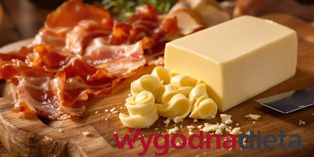 bekon i kostka masła