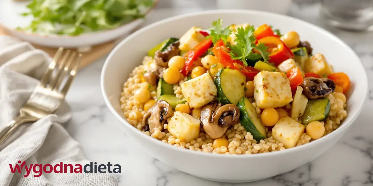 kasza z ciecierzycą i tofu