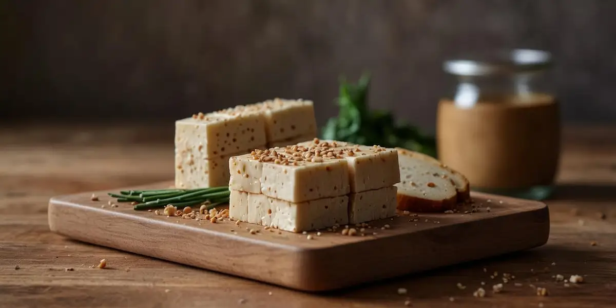 kostka tofu wędzonego z orzechami