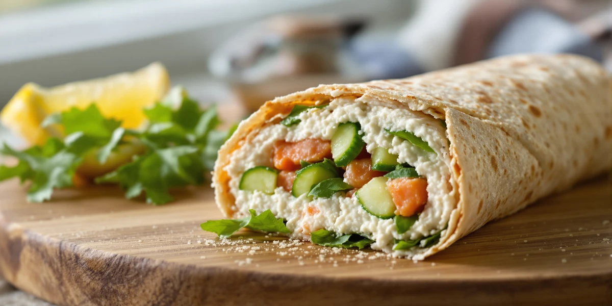 Tortilla z pastą rybną