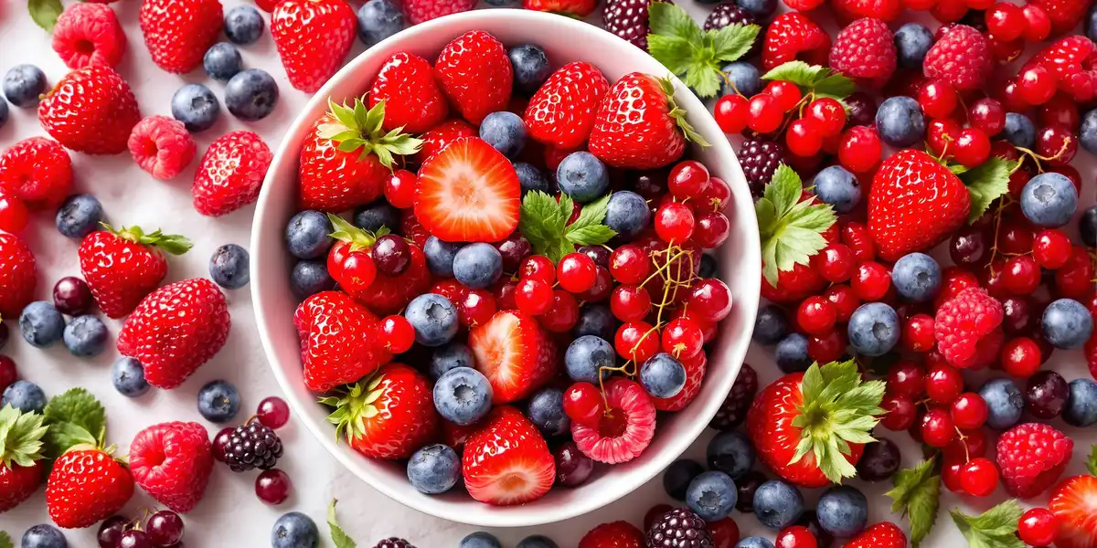 truskawki, maliny, borówki i inne owoce jagodowe