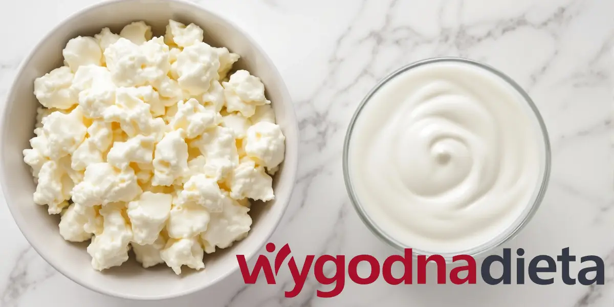 twaróg i jogurt naturalny