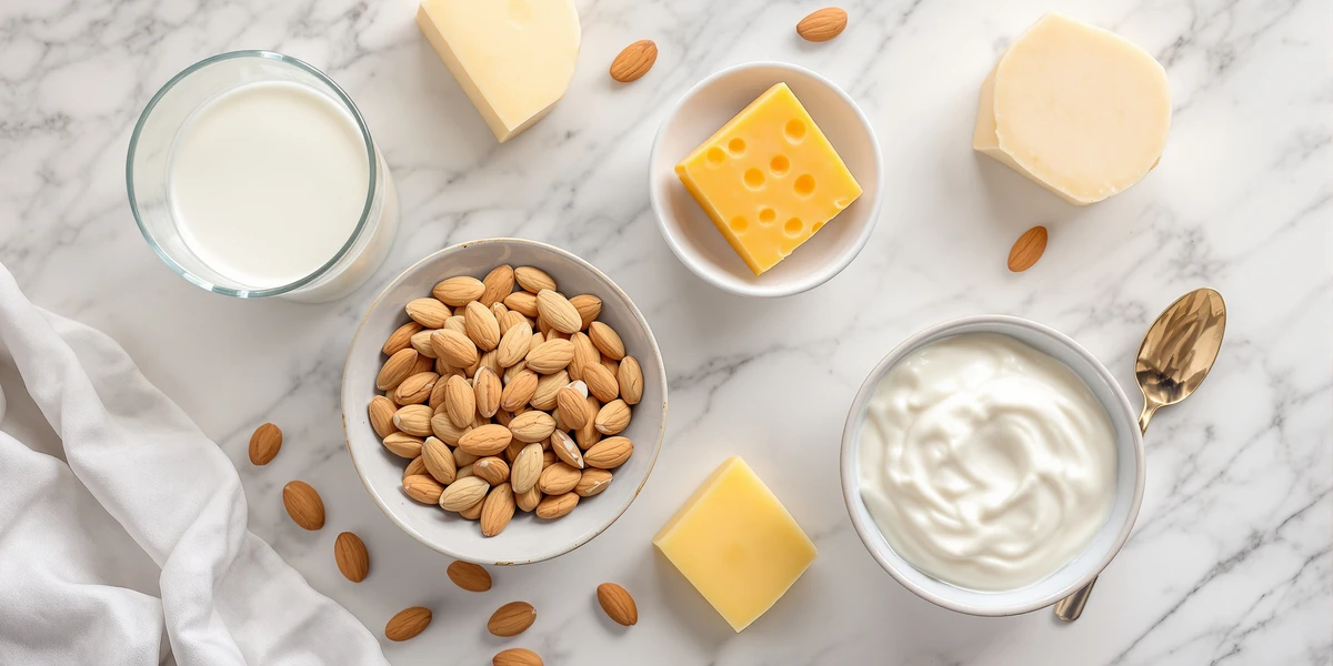 źródła wapnia w postaci nabiału